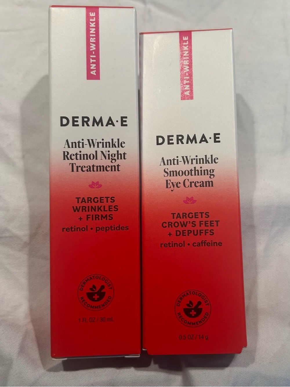Derma E Anti-Wrinkle Retinol Night Treatment & Eye Cream - NIB